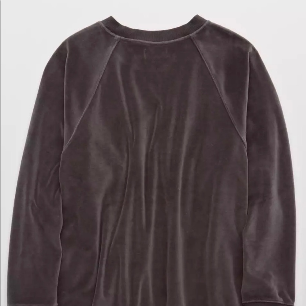 Aerie real obsessed velour sweatshirt
